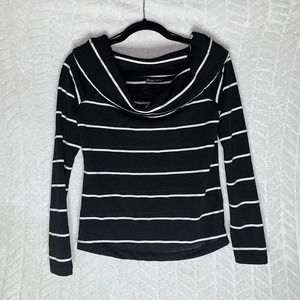 Zara WB Collection Stripe Cowl Neck Sweater Top